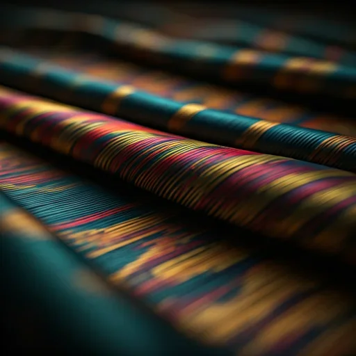 Vibrant Ikat fabric woven in Samarkand