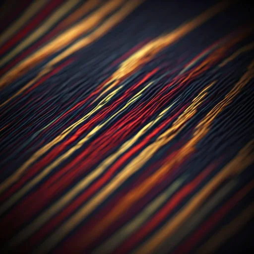 Macro shot of hand-loomed ikat silk fabric