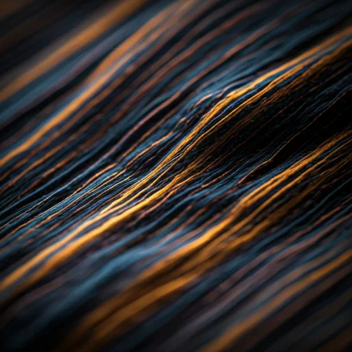 Extreme macro close-up of hand-woven silk ikat fabric